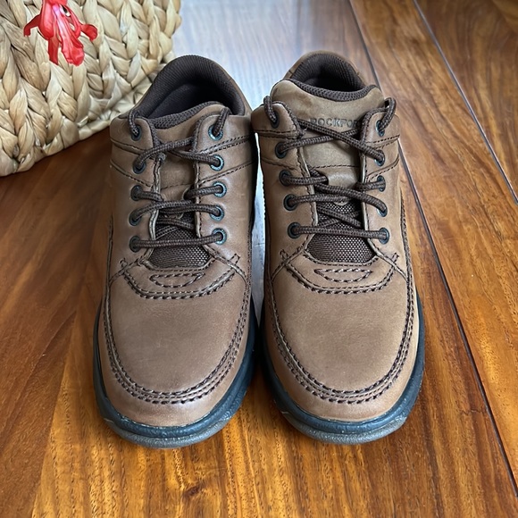 Rockport Prowalker Brown Leather Comfortable Walking Oxford Shoes - Picture 2 of 12